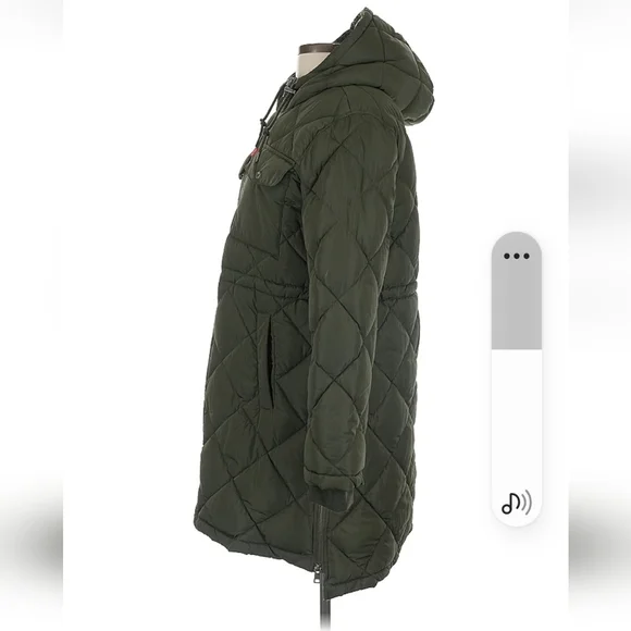 Levi's Olive Hooded Puffer Coat - Picture 9 of 12